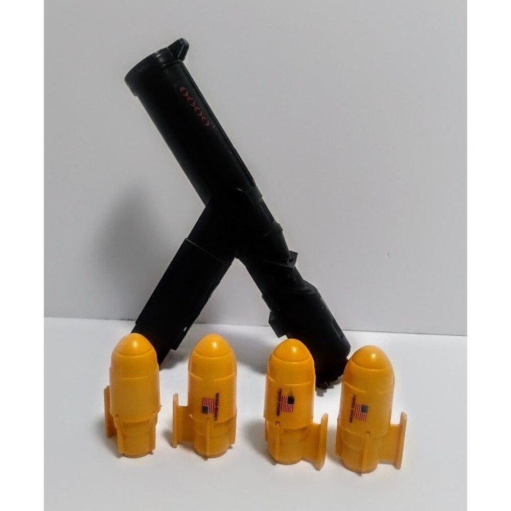 1990 HASBRO GI JOE THE GENERAL CANNON LAUNCHER & MISSLE REPLACEMENT PART LOT